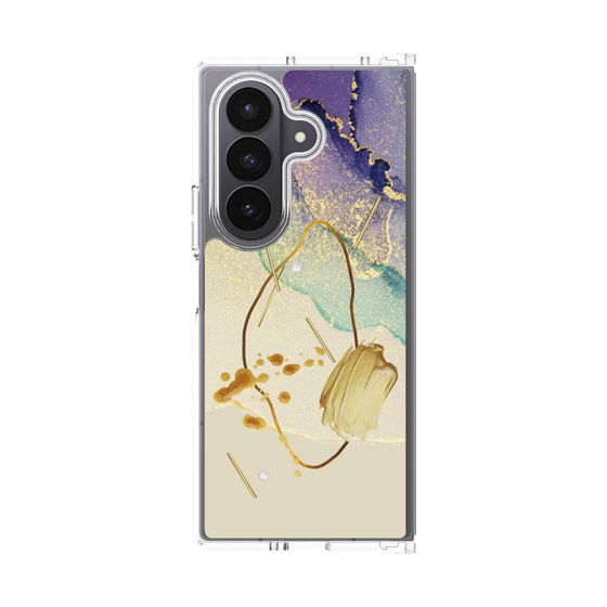 クリアケース［ Marble Nuance Painting Purple ］