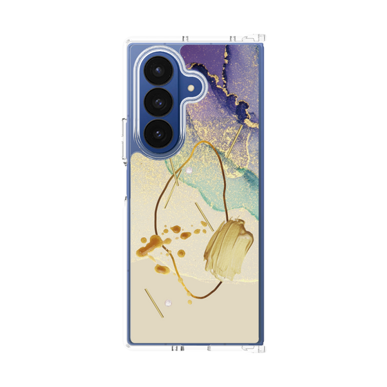 クリアケース［ Marble Nuance Painting Purple ］