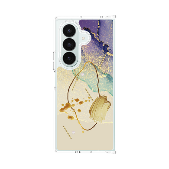 クリアケース［ Marble Nuance Painting Purple ］