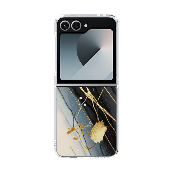 クリアケース［ Marble Nuance Painting Black ］