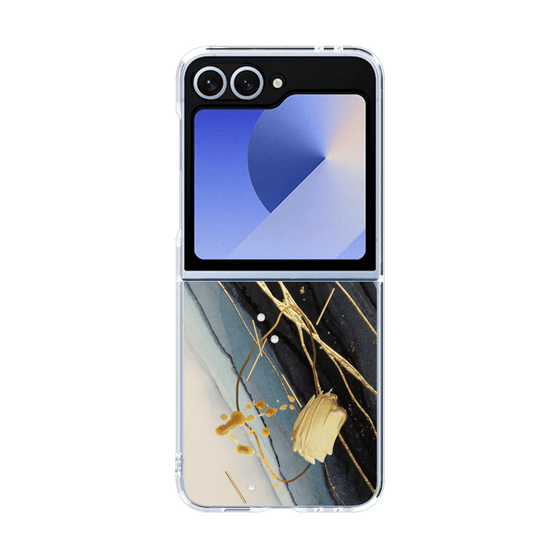 クリアケース［ Marble Nuance Painting Black ］