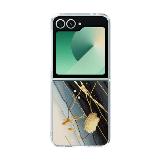 クリアケース［ Marble Nuance Painting Black ］