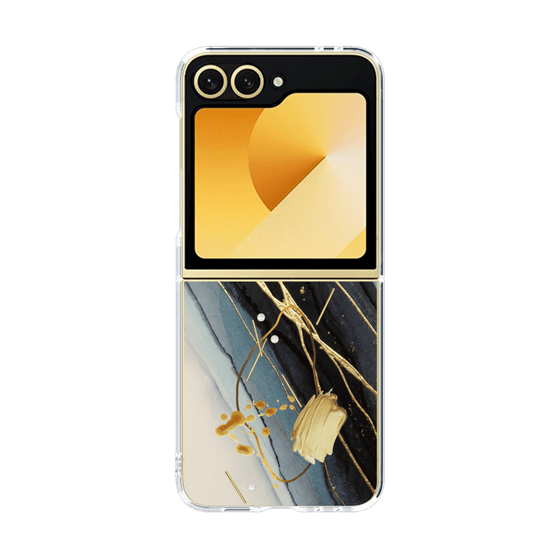 クリアケース［ Marble Nuance Painting Black ］