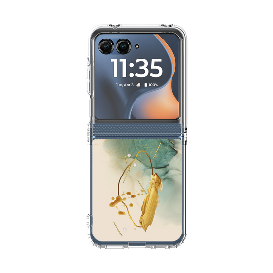 クリアケース［ Marble Nuance Painting Green ］