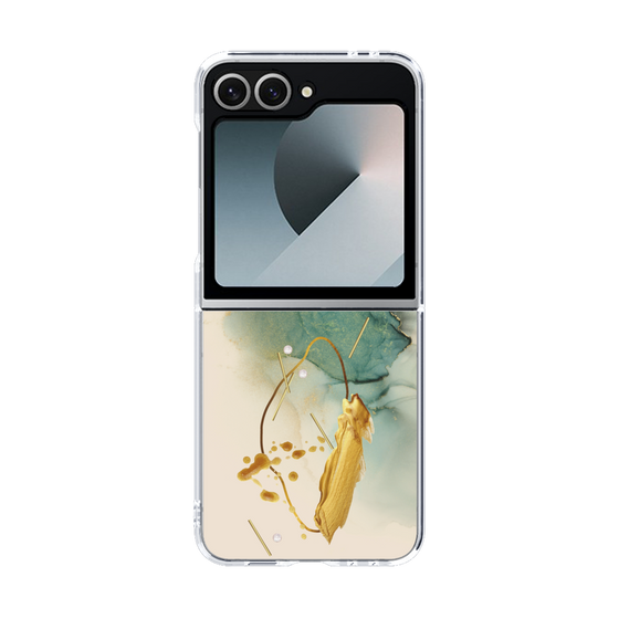 クリアケース［ Marble Nuance Painting Green ］