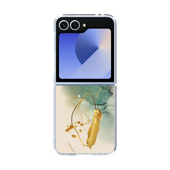 クリアケース［ Marble Nuance Painting Green ］