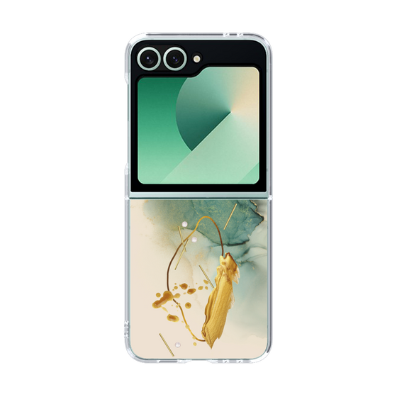 クリアケース［ Marble Nuance Painting Green ］