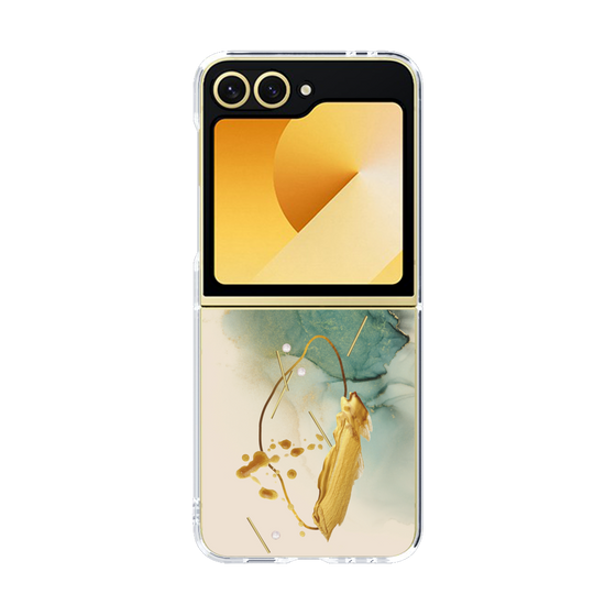 クリアケース［ Marble Nuance Painting Green ］