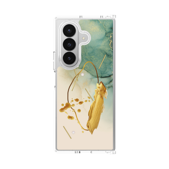 クリアケース［ Marble Nuance Painting Green ］