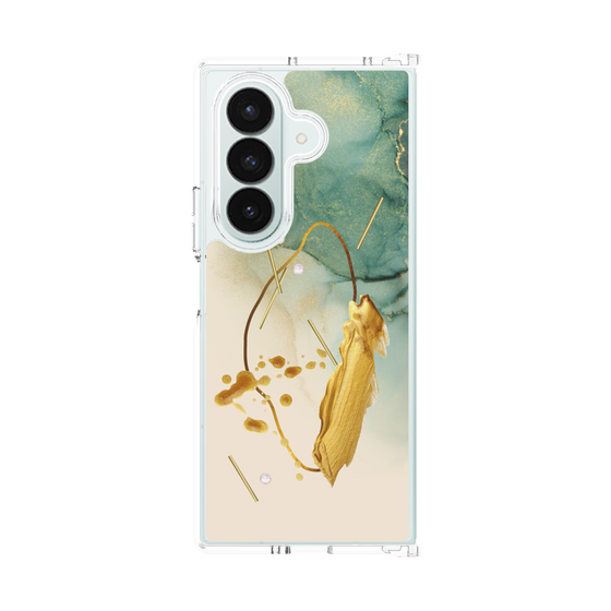 クリアケース［ Marble Nuance Painting Green ］