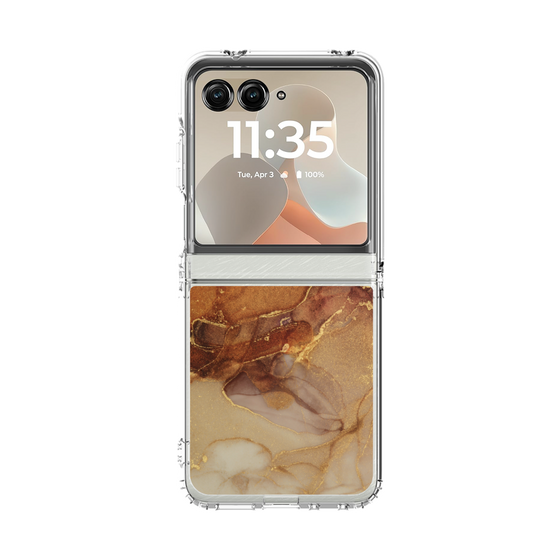 クリアケース［ Marble Brown ］