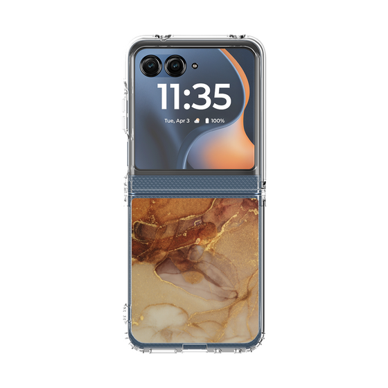 クリアケース［ Marble Brown ］