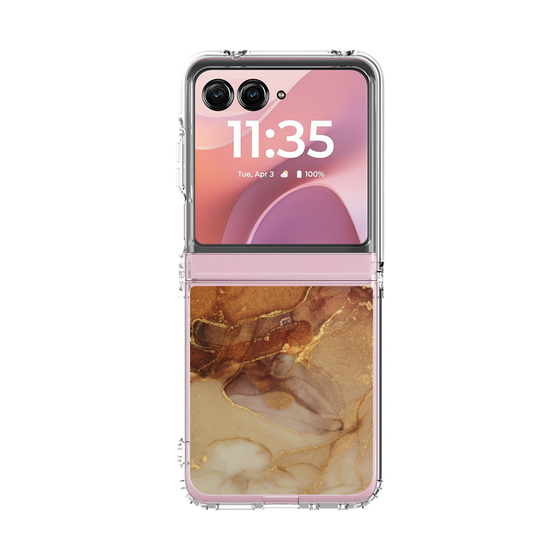 クリアケース［ Marble Brown ］