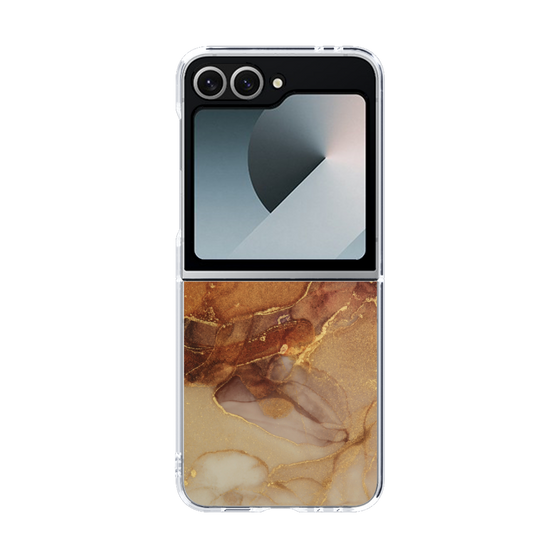 クリアケース［ Marble Brown ］