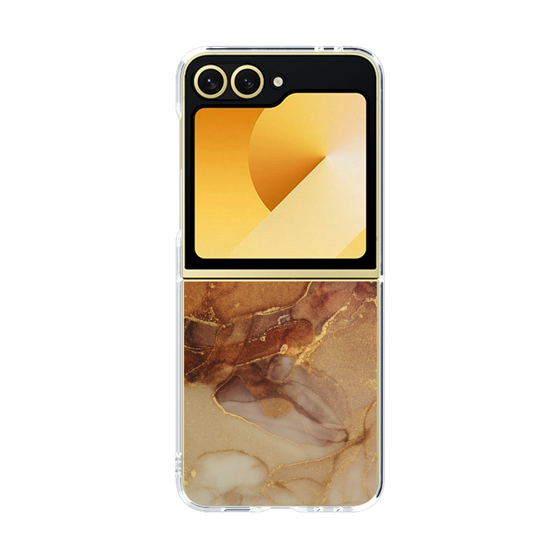 クリアケース［ Marble Brown ］