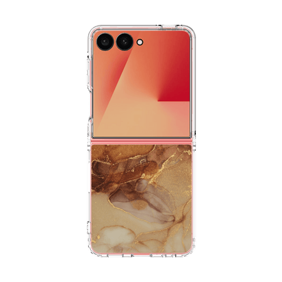 クリアケース［ Marble Brown ］