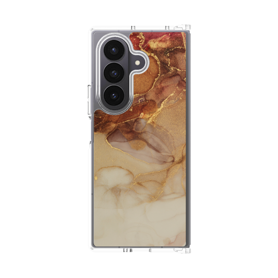 クリアケース［ Marble Brown ］