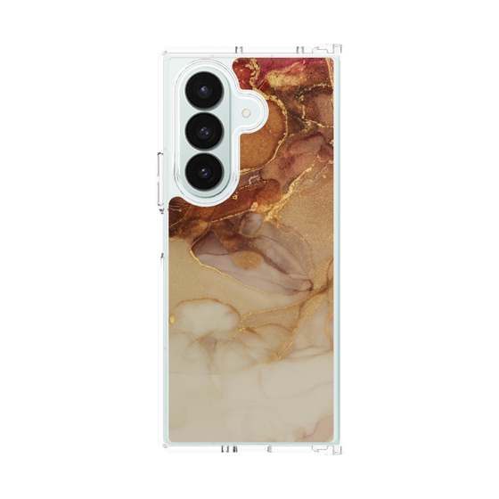 クリアケース［ Marble Brown ］
