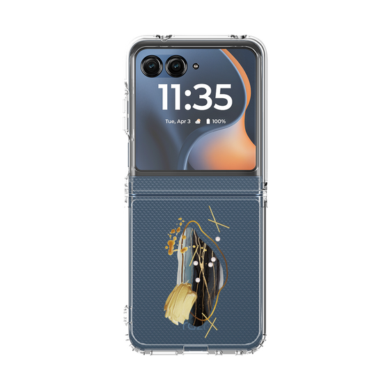 クリアケース［ Nuance Painting Black ］