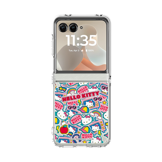 クリアケース［ ハローキティ - ステッカー ］