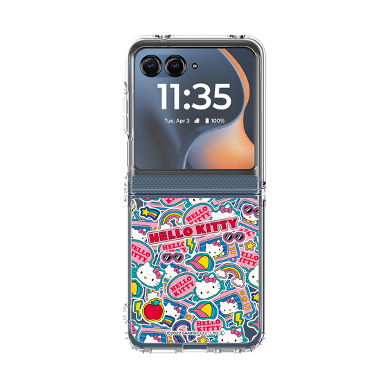 クリアケース［ ハローキティ - ステッカー ］