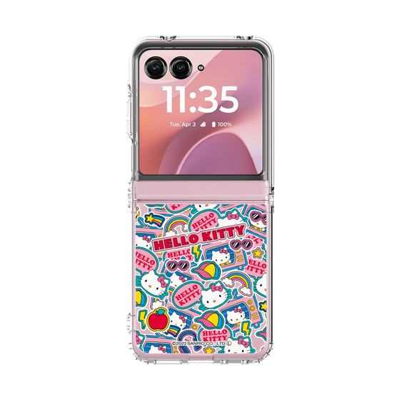 クリアケース［ ハローキティ - ステッカー ］