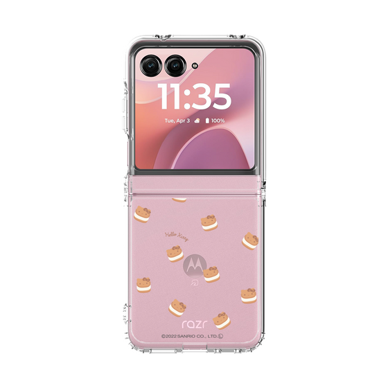 クリアケース［ ハローキティ - MXカフェタイム - クッキーサンド - クリア ］