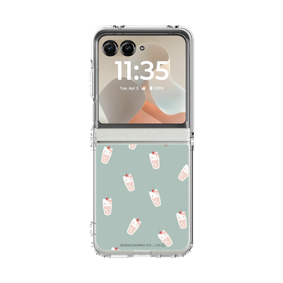 クリアケース［ ハローキティ - MXカフェタイム - ジュース - グリーン ］