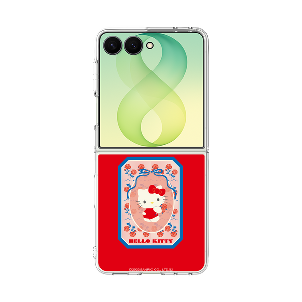中古Ruby-Cell エアロスプレイヤー 専用ケース付き クリアケース for Samsung Galaxy Z Flip8［ ハローキティ - KT - 昭和