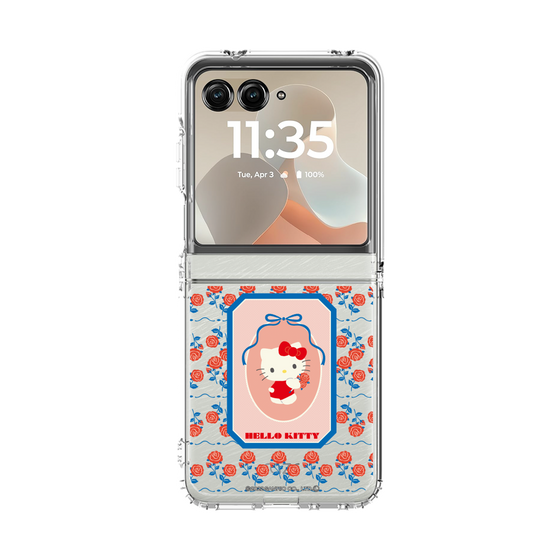 クリアケース［ ハローキティ - KT - 昭和レトロ - 四角 - クリア ］