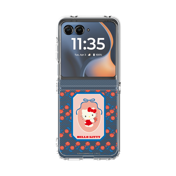 クリアケース［ ハローキティ - KT - 昭和レトロ - 四角 - クリア ］