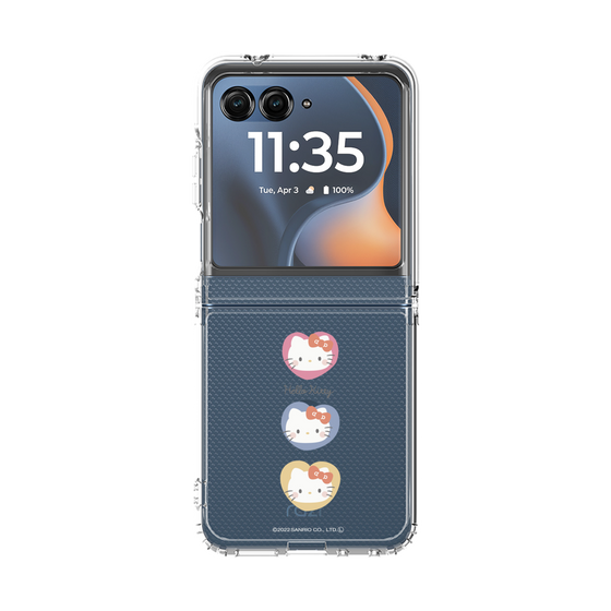 クリアケース［ ハローキティ - むきゅむきゅKT - クリア - 01 ］