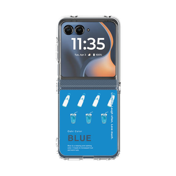 クリアケース［ BLUE-Ramune soda ］