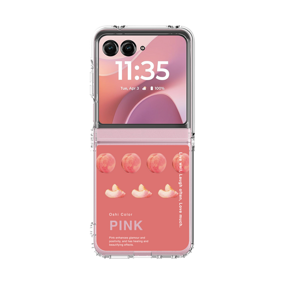 クリアケース［ PINK-Peach ］