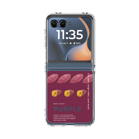 クリアケース［ PURPLE-Sweet potato ］