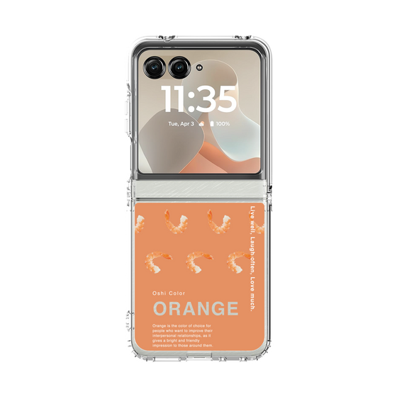 クリアケース［ ORANGE-Shrimp ］