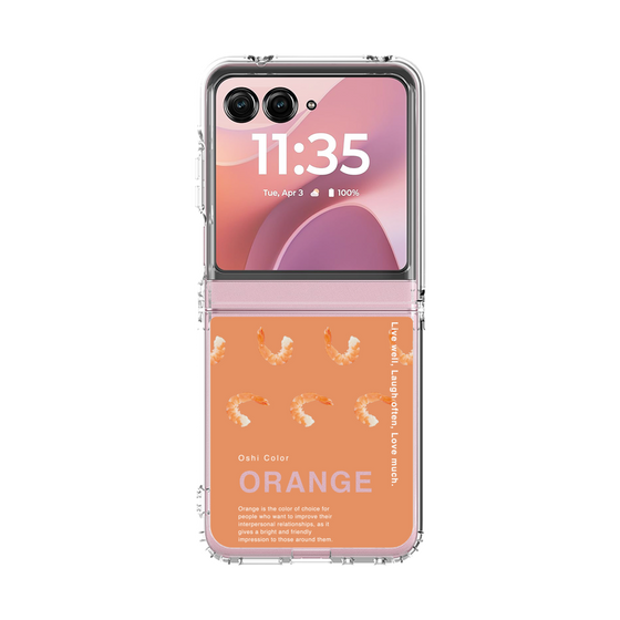 クリアケース［ ORANGE-Shrimp ］