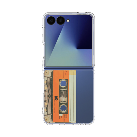クリアケース［ RETORO CASSETTE TAPE - Skeleton Orange ］