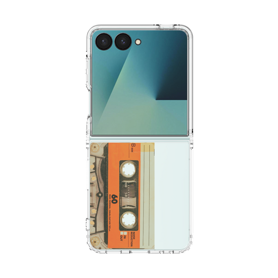 クリアケース［ RETORO CASSETTE TAPE - Skeleton Orange ］