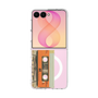 クリアケース［ RETORO CASSETTE TAPE - Skeleton Orange ］