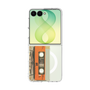 クリアケース［ RETORO CASSETTE TAPE - Skeleton Orange ］