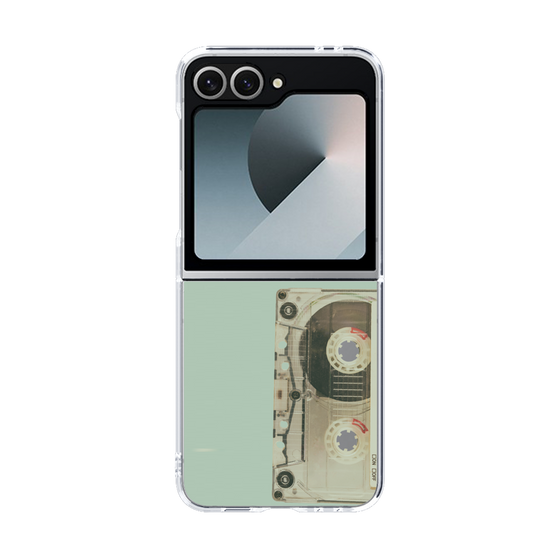 クリアケース［ RETORO CASSETTE TAPE - Skeleton Red ］