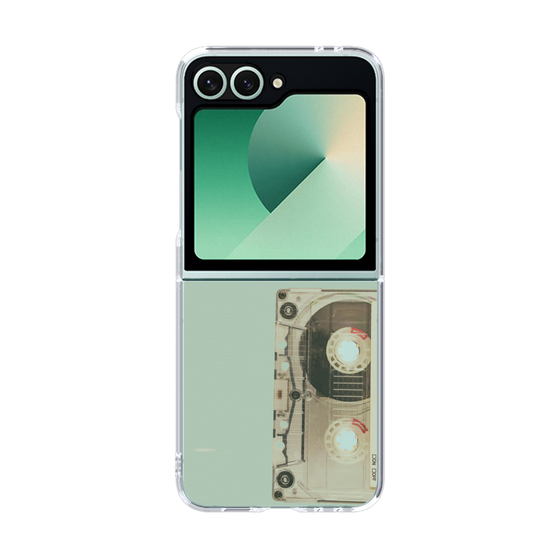 クリアケース［ RETORO CASSETTE TAPE - Skeleton Red ］