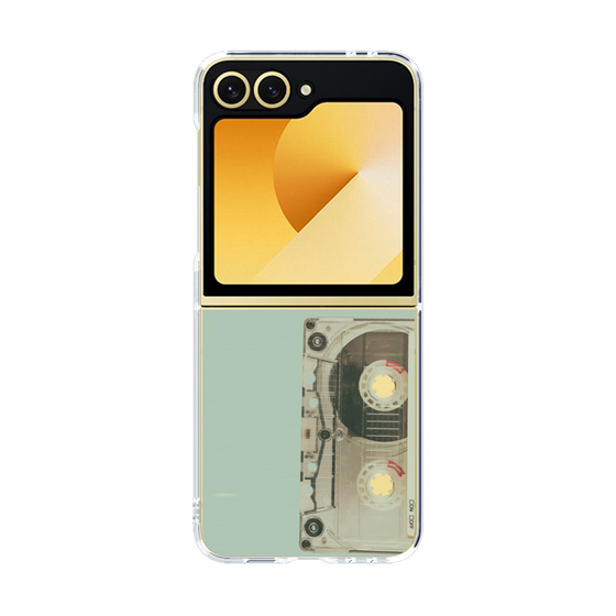 クリアケース［ RETORO CASSETTE TAPE - Skeleton Red ］