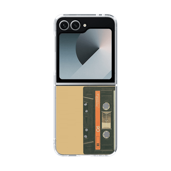 クリアケース［ RETORO CASSETTE TAPE - Opacity Black ］
