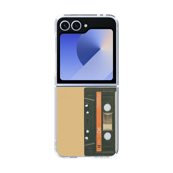 クリアケース［ RETORO CASSETTE TAPE - Opacity Black ］