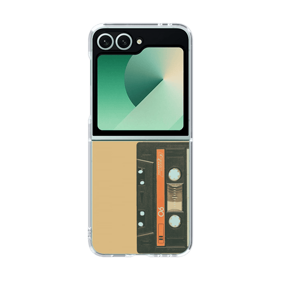クリアケース［ RETORO CASSETTE TAPE - Opacity Black ］