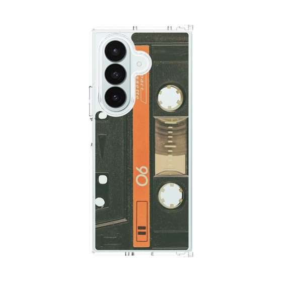 クリアケース［ RETORO CASSETTE TAPE - Opacity Black ］