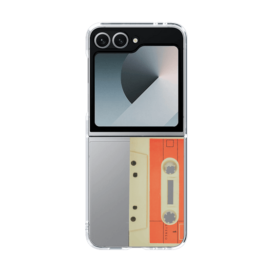 クリアケース［ RETORO CASSETTE TAPE - Opacity White ］