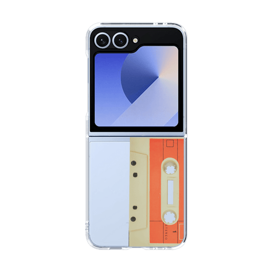 クリアケース［ RETORO CASSETTE TAPE - Opacity White ］